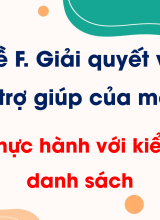Bài 15. Thực hành với kiểu dữ liệu danh sách